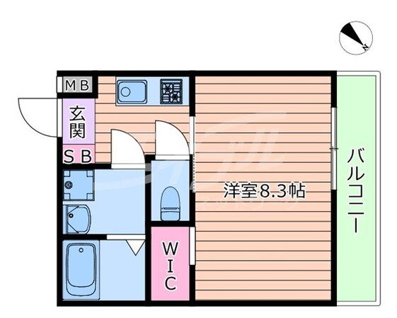 リアコート関大前ＷＥＳＴの物件間取画像